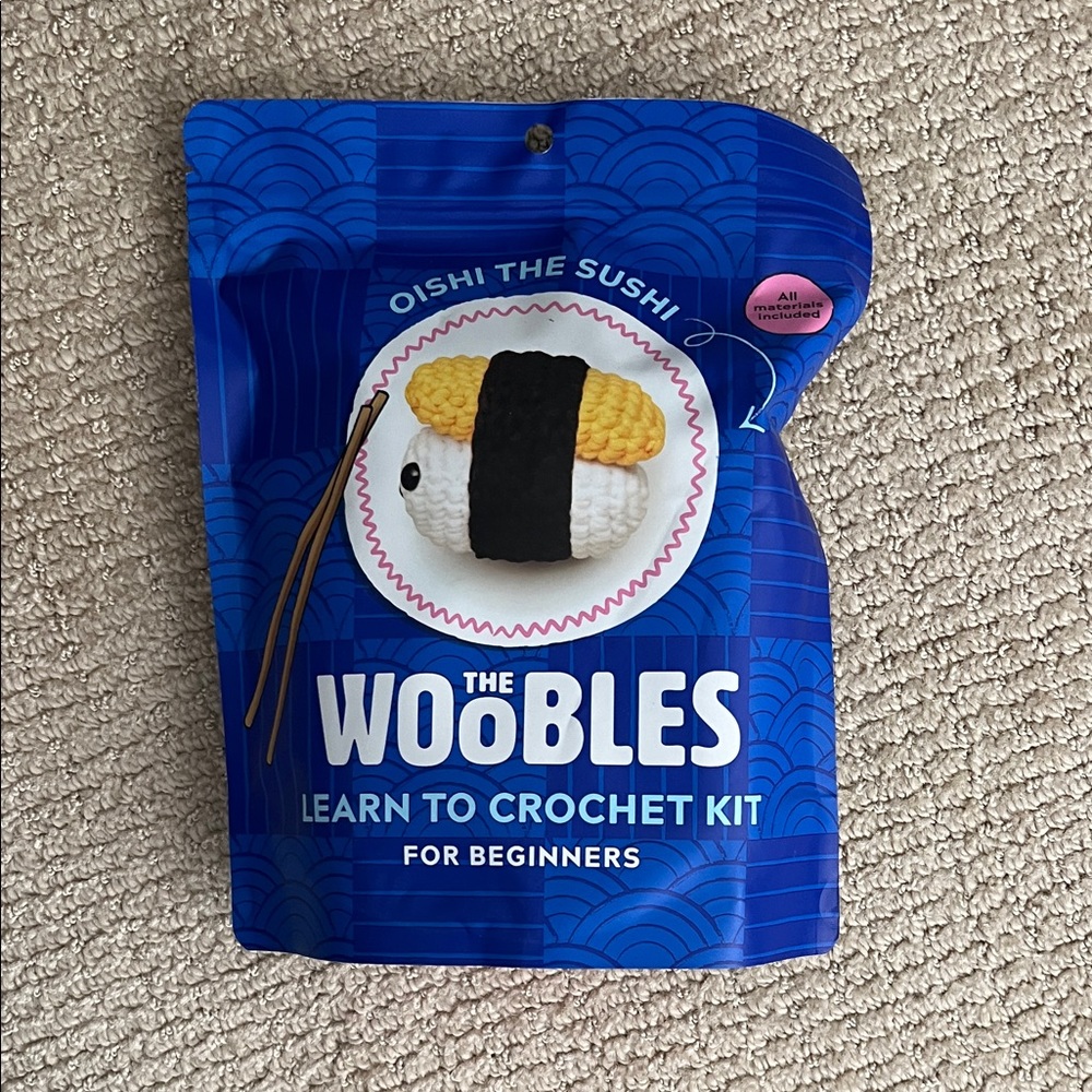 NEW The Woobles Crochet Kit - oishi the sushi roll
